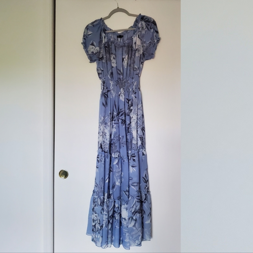 Kate and Lily sheer lilac maxi dress